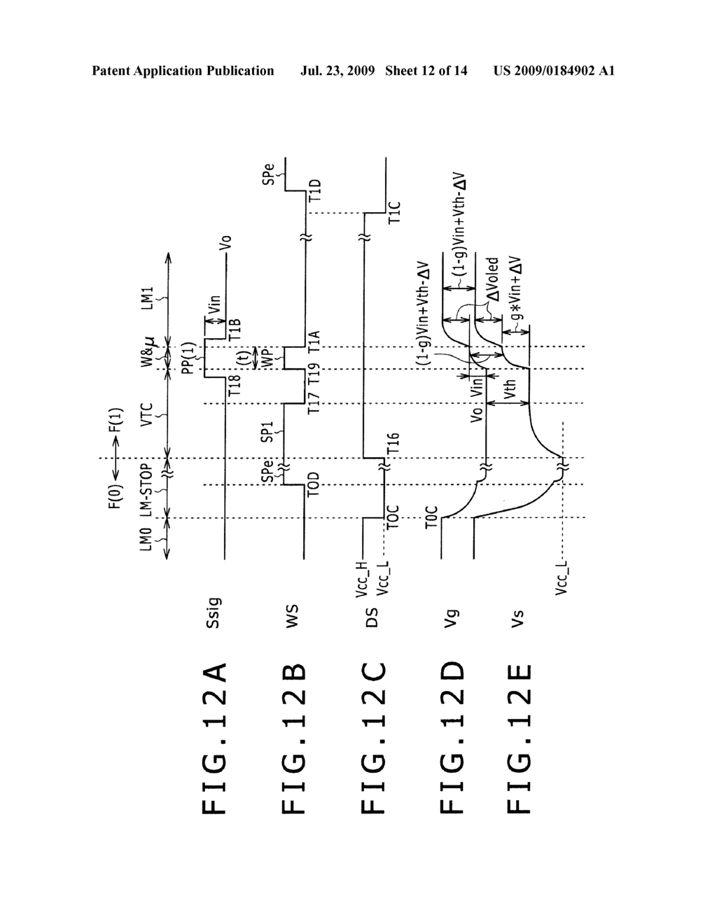 SELF-LUMINOUS DISPLAY DEVICE AND DRIVING METHOD OF THE SAME - diagram, schematic, and image 13