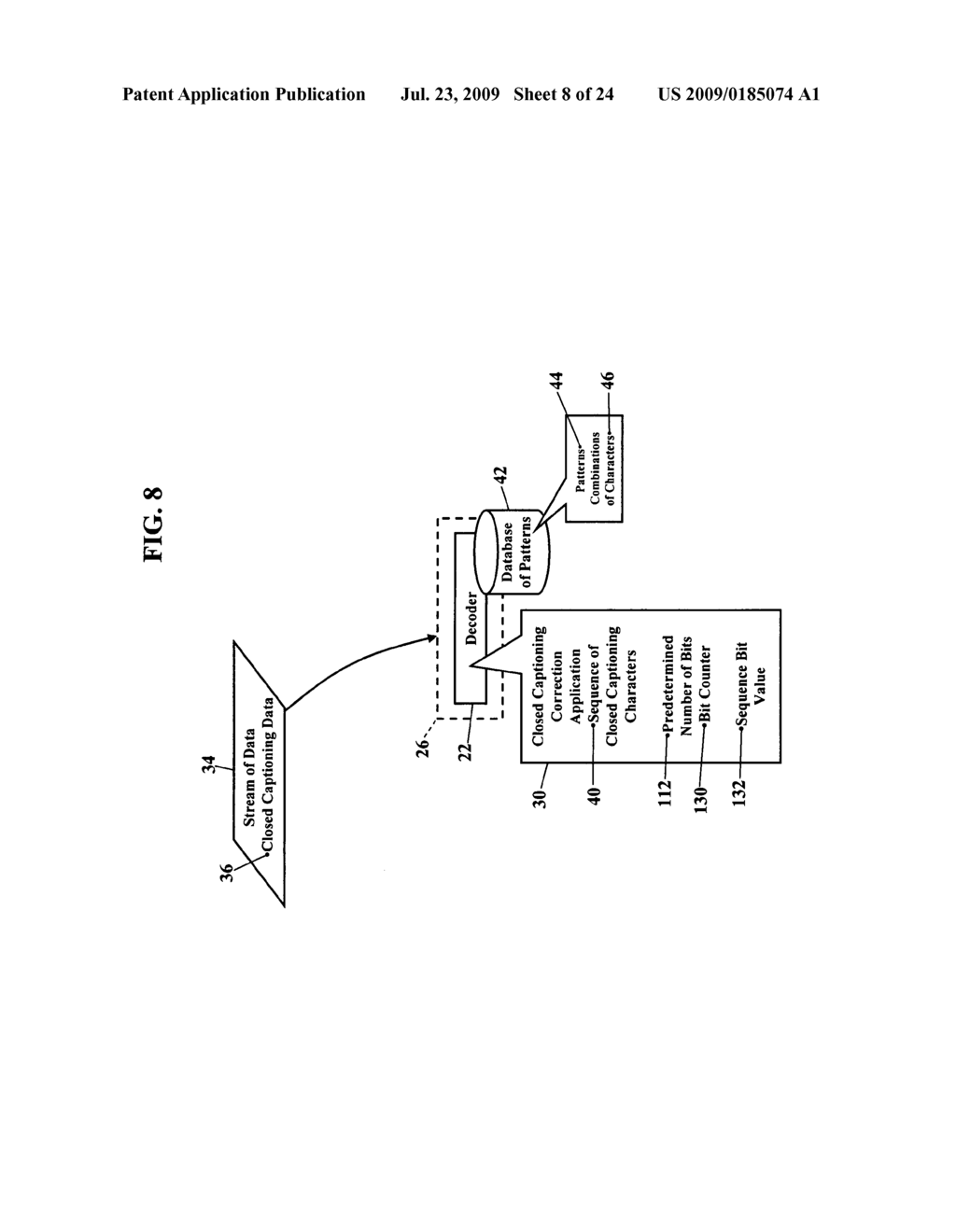 Methods, systems, and products for automated correction of closed captioning data - diagram, schematic, and image 09