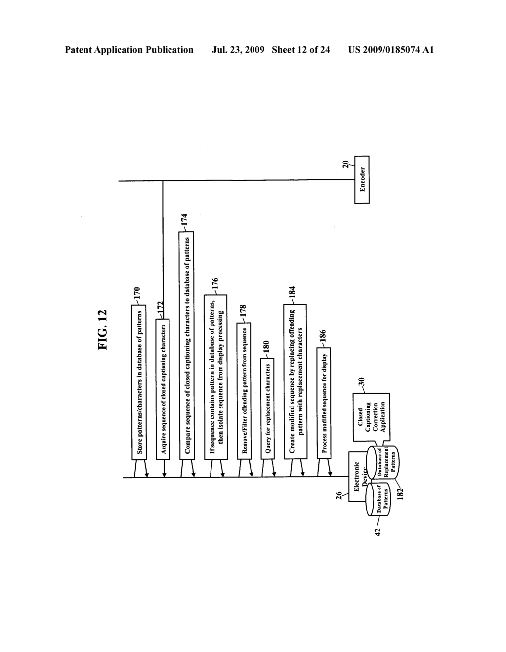 Methods, systems, and products for automated correction of closed captioning data - diagram, schematic, and image 13