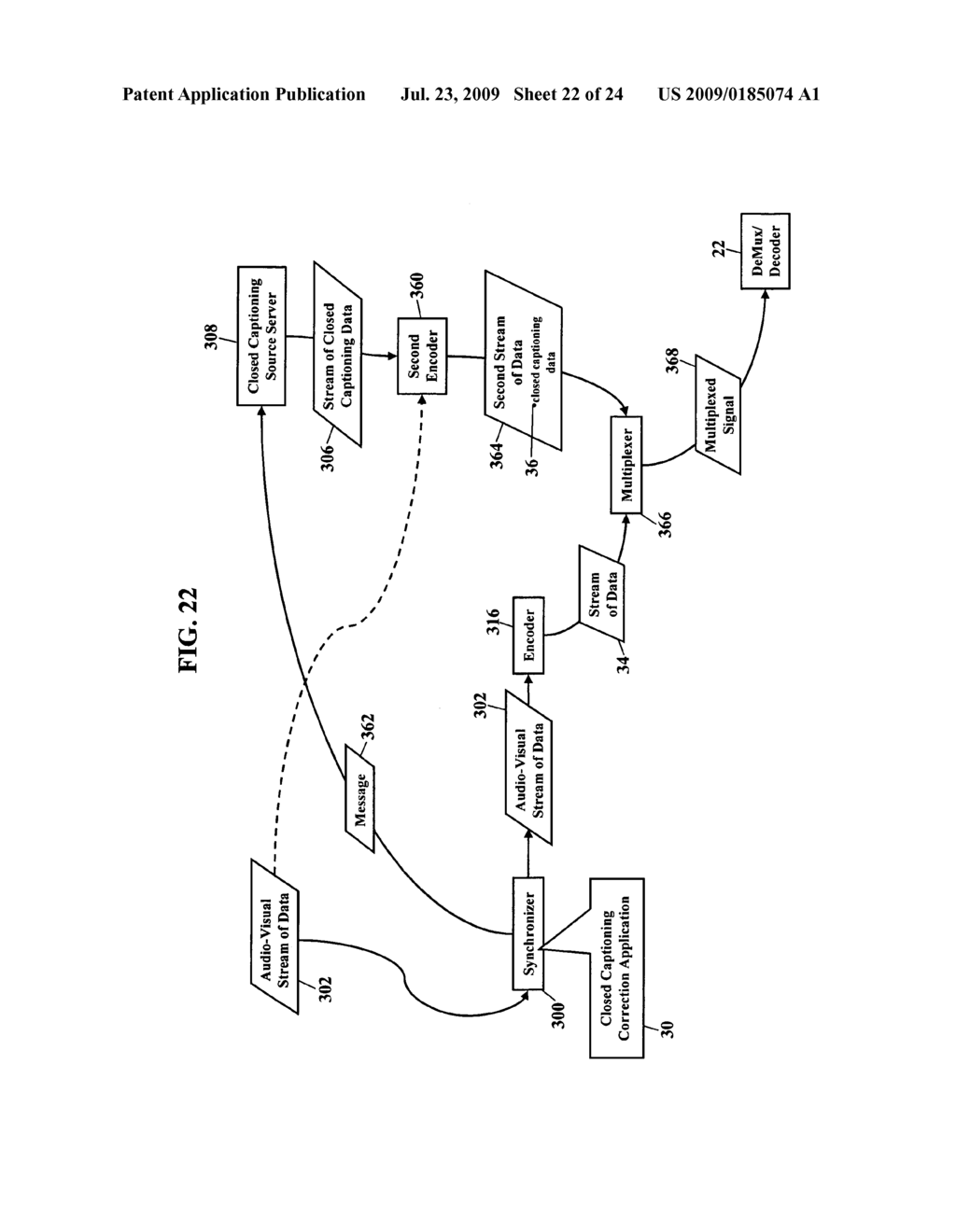 Methods, systems, and products for automated correction of closed captioning data - diagram, schematic, and image 23