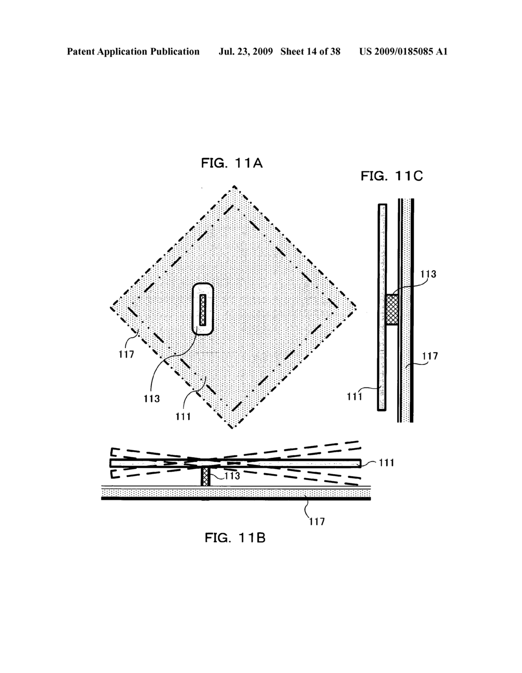 Display device with an addressable movable electrode - diagram, schematic, and image 15