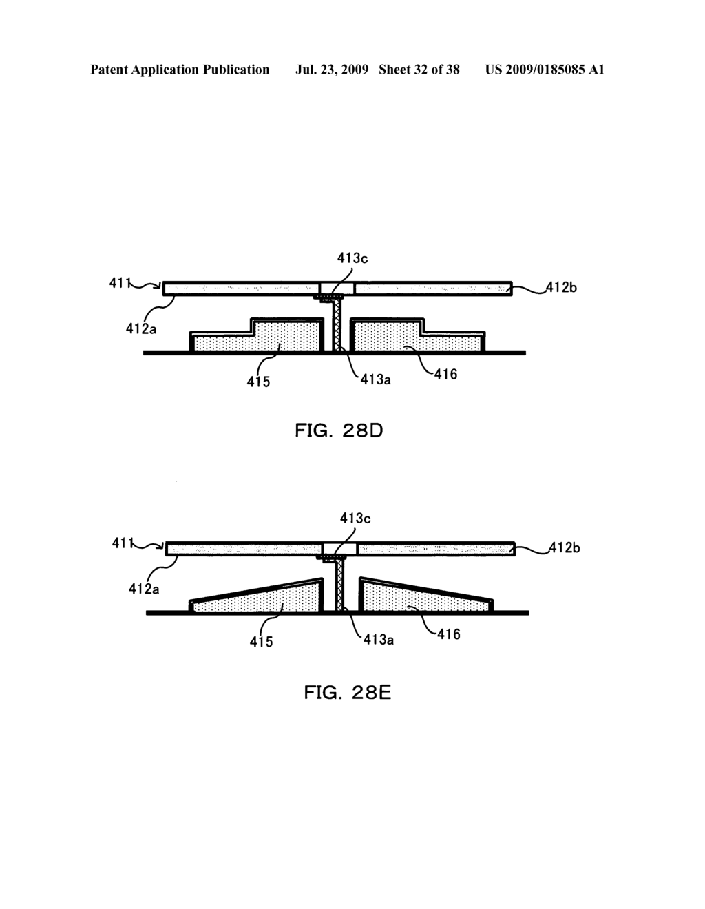 Display device with an addressable movable electrode - diagram, schematic, and image 33