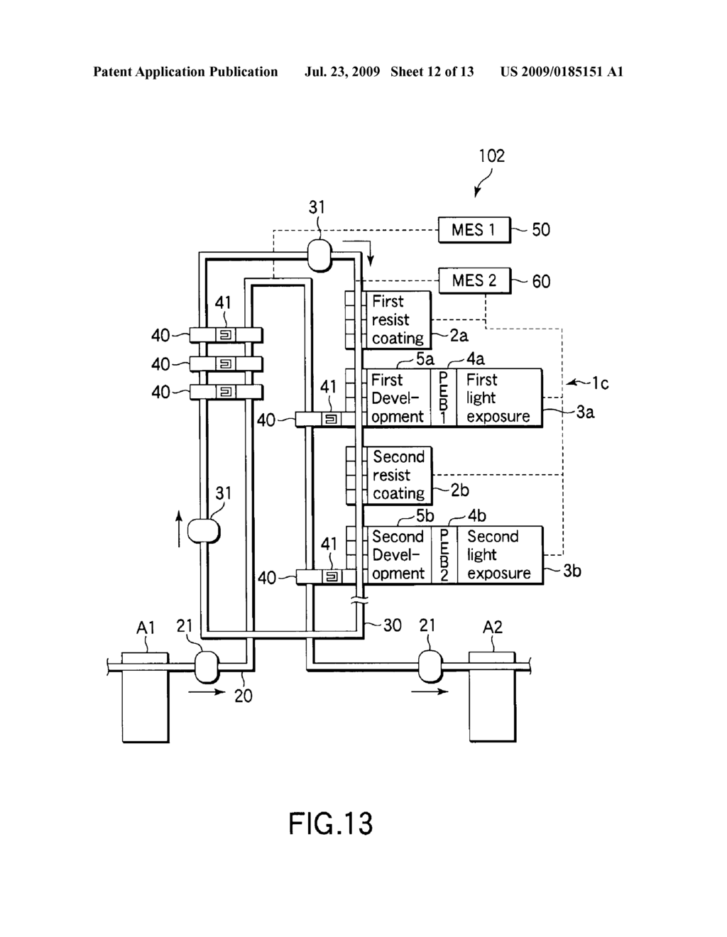 SUBSTRATE PROCESSING SYSTEM AND SUBSTRATE TRANSFER METHOD - diagram, schematic, and image 13