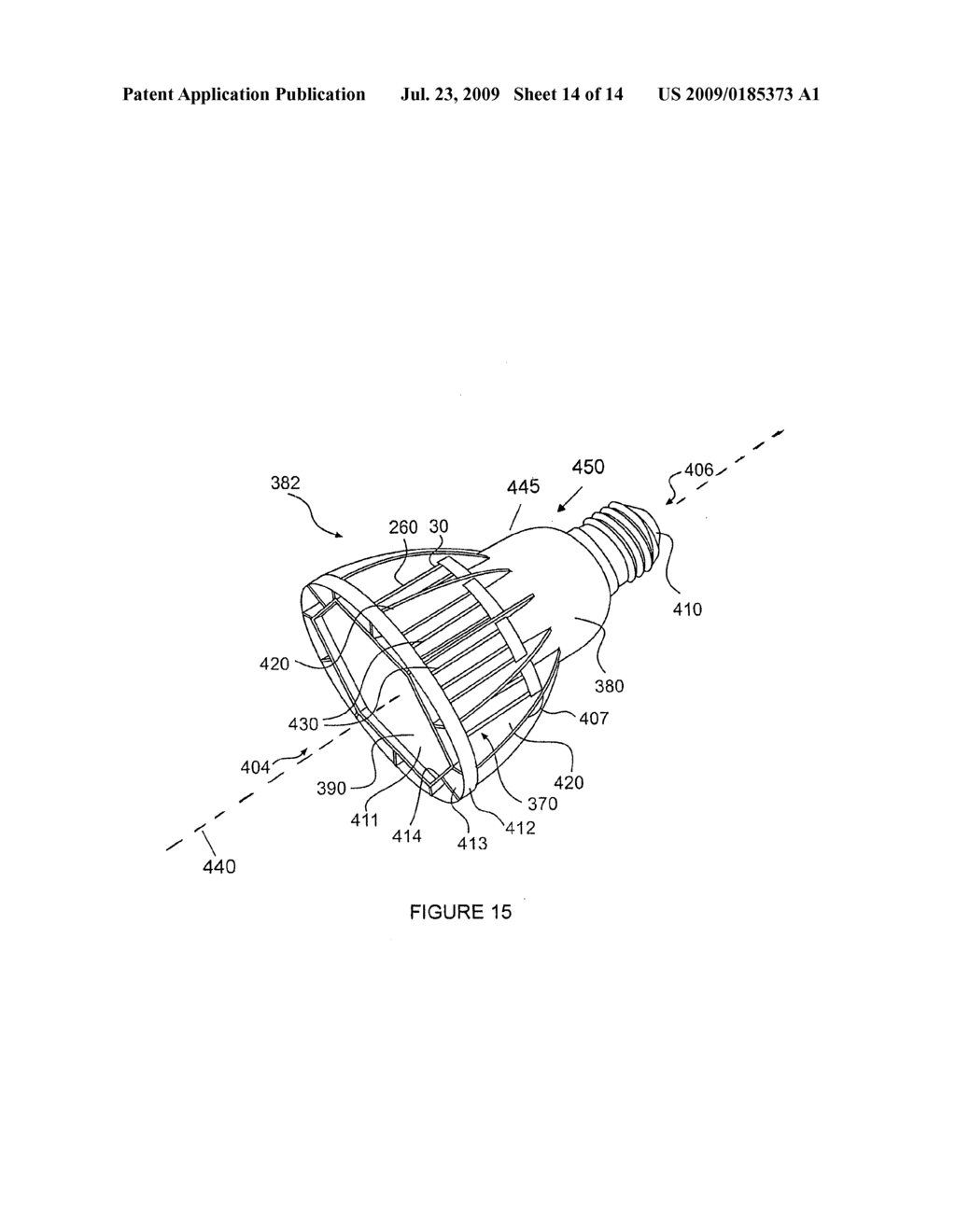 APPARATUS AND METHOD FOR THERMAL DISSIPATION IN A LIGHT - diagram, schematic, and image 15