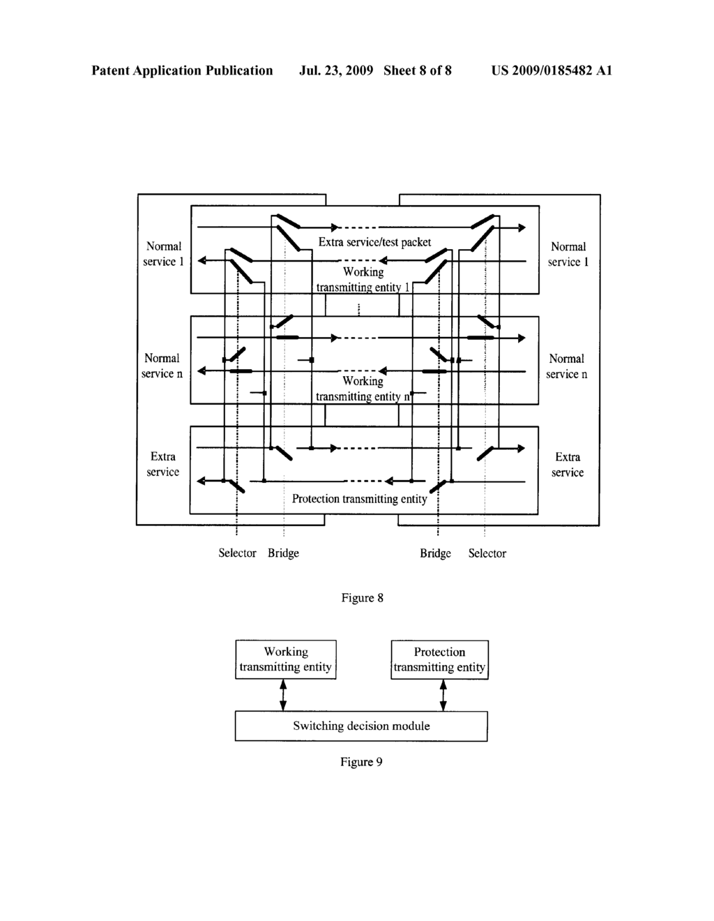 METHOD AND SYSTEM FOR PROTECTION SWITCHING DECISION - diagram, schematic, and image 09