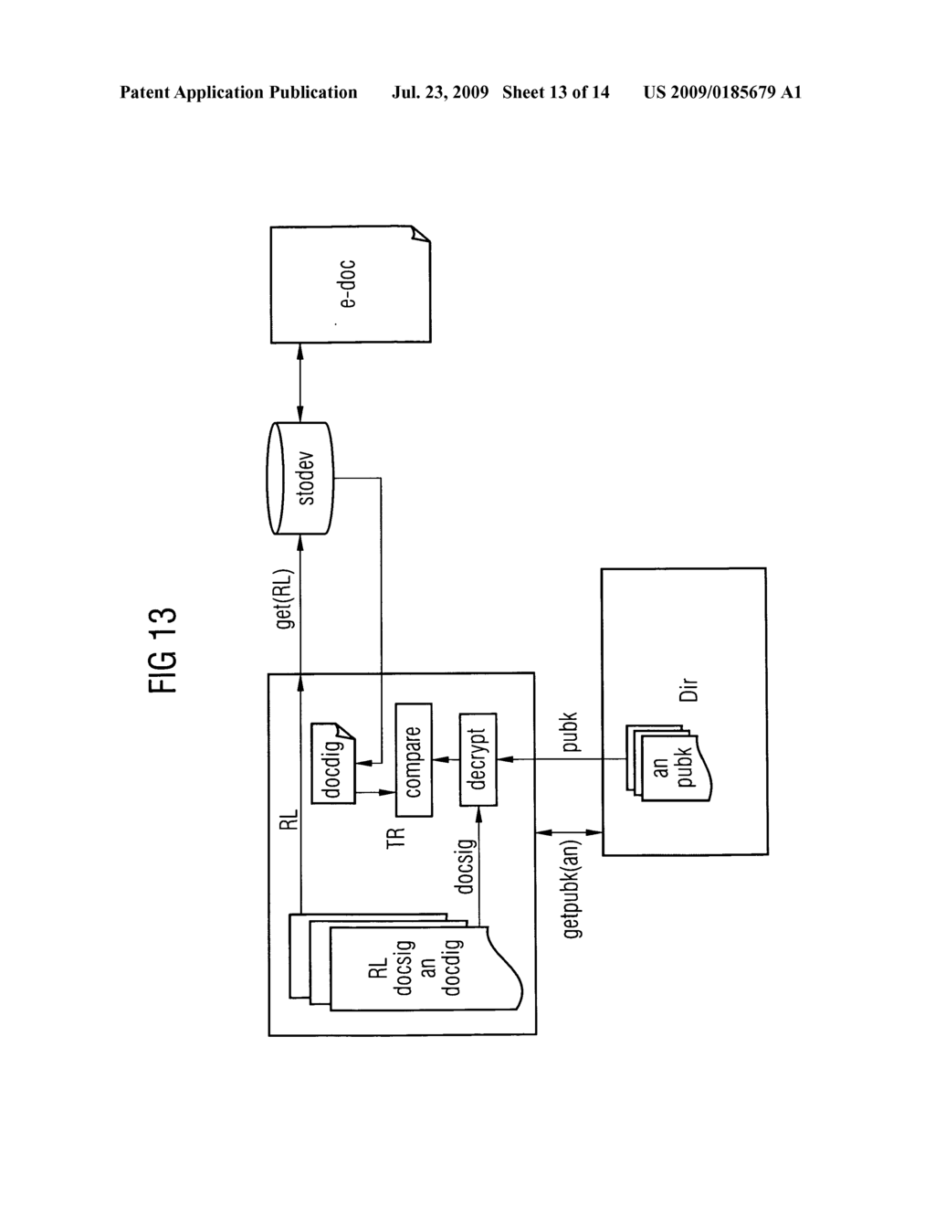 Method for electronically signing electronic documents and method for verifying an electronic signature - diagram, schematic, and image 14