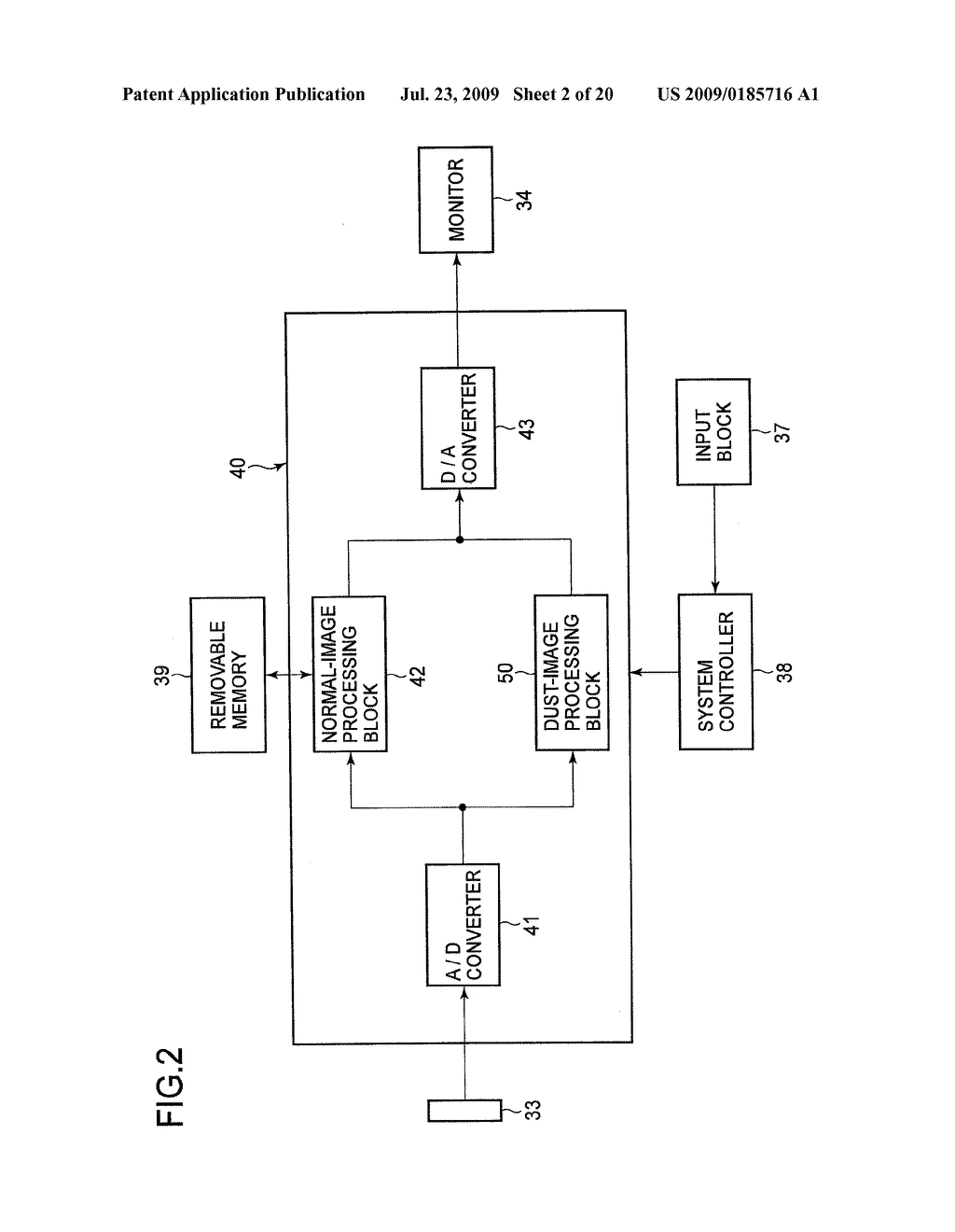 DUST DETECTION SYSTEM AND DIGITAL CAMERA - diagram, schematic, and image 03