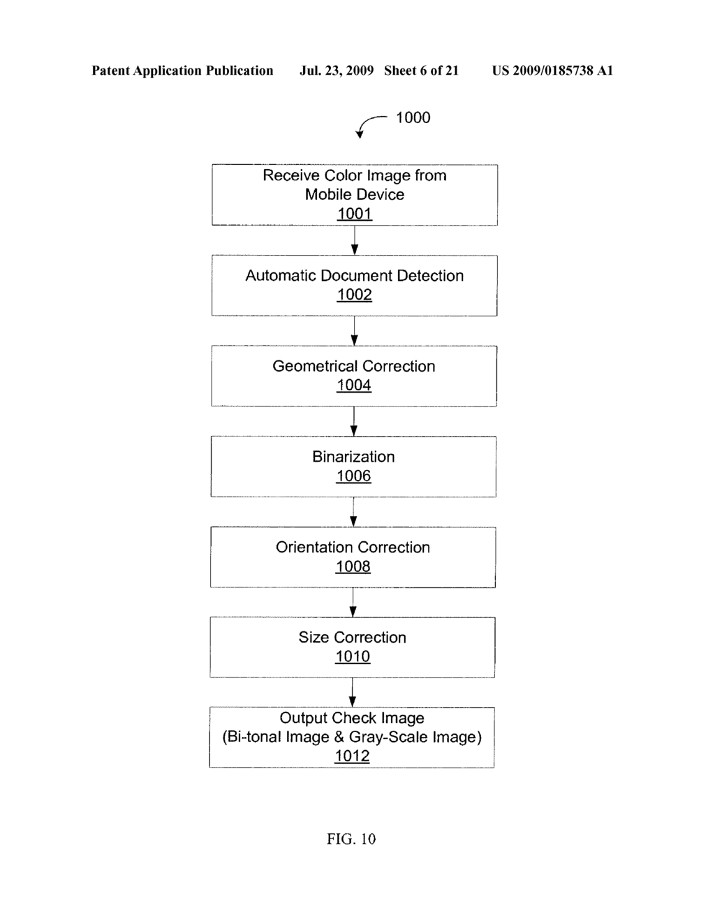 METHODS FOR MOBILE IMAGE CAPTURE AND PROCESSING OF CHECKS - diagram, schematic, and image 07