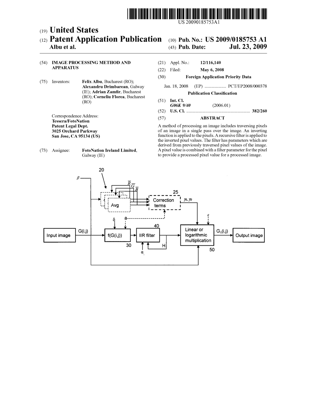 IMAGE PROCESSING METHOD AND APPARATUS - diagram, schematic, and image 01