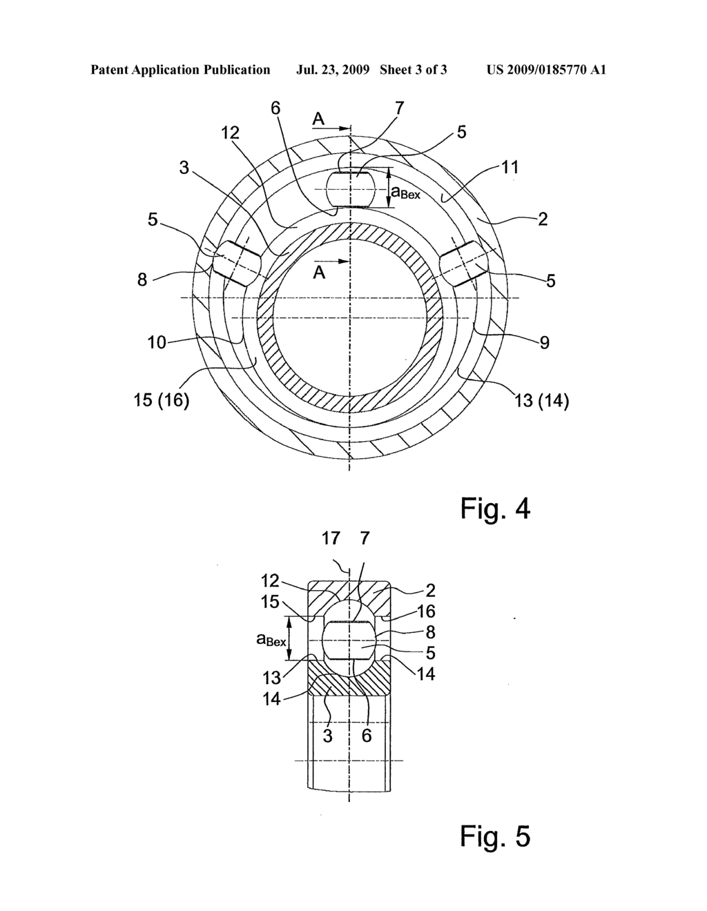 RADIAL ANTI-FRICTION BEARING, IN PARTICULAR, SINGLE-ROW SPHERICAL ROLLER BEARING, AND METHOD FOR MOUNTING THEREOF - diagram, schematic, and image 04