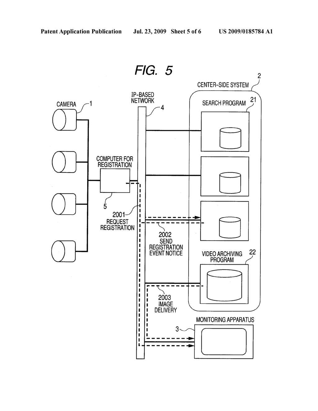 VIDEO SURVEILLANCE SYSTEM AND METHOD USING IP-BASED NETWORKS - diagram, schematic, and image 06