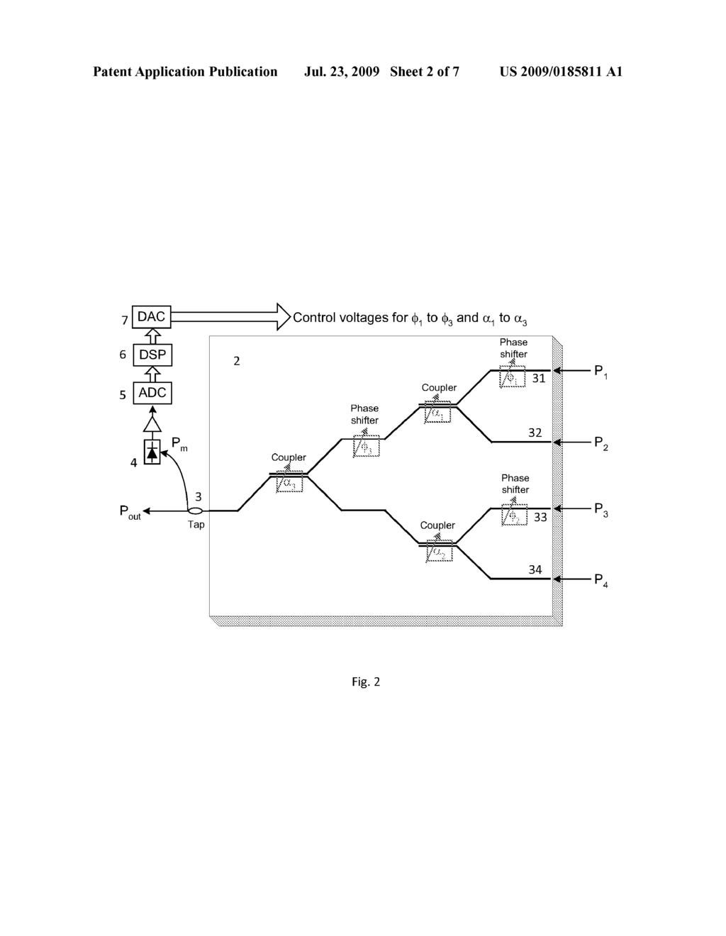 SPACE DIVERSITY OPTICAL RECEIVER AND SYSTEM AND METHOD USING THE SAME - diagram, schematic, and image 03