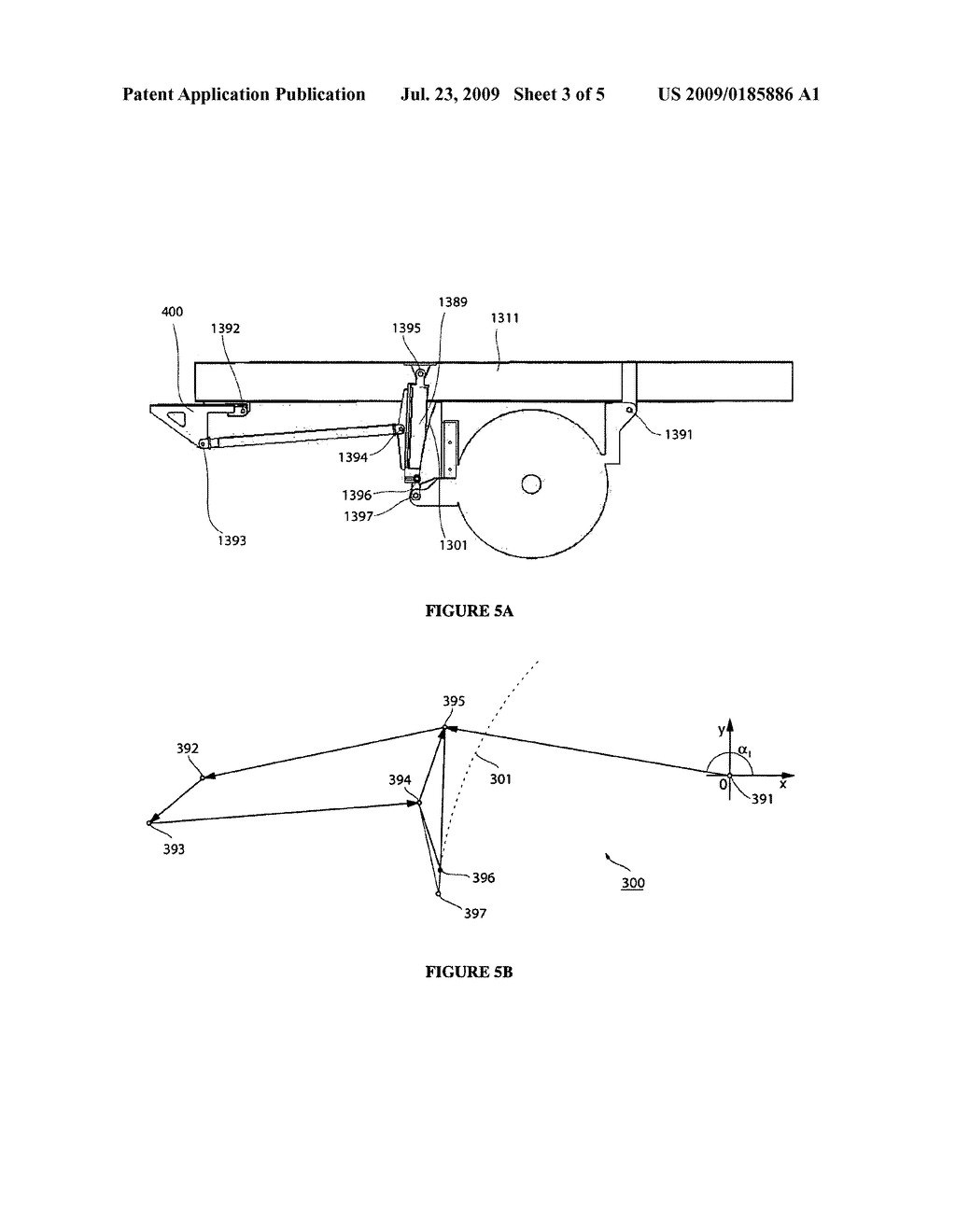 SELF-LEVELLING MECHANICAL SYSTEM FOR A MATERIAL HANDLING DEVICE - diagram, schematic, and image 04