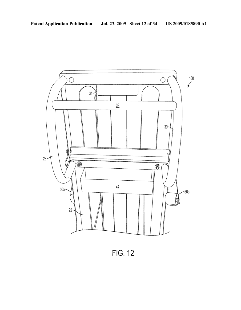 PALLET JACK SYSTEM AND METHOD FOR THE TRANSPORTATION OF STACKABLE PACKAGED GOODS PALLETS - diagram, schematic, and image 13