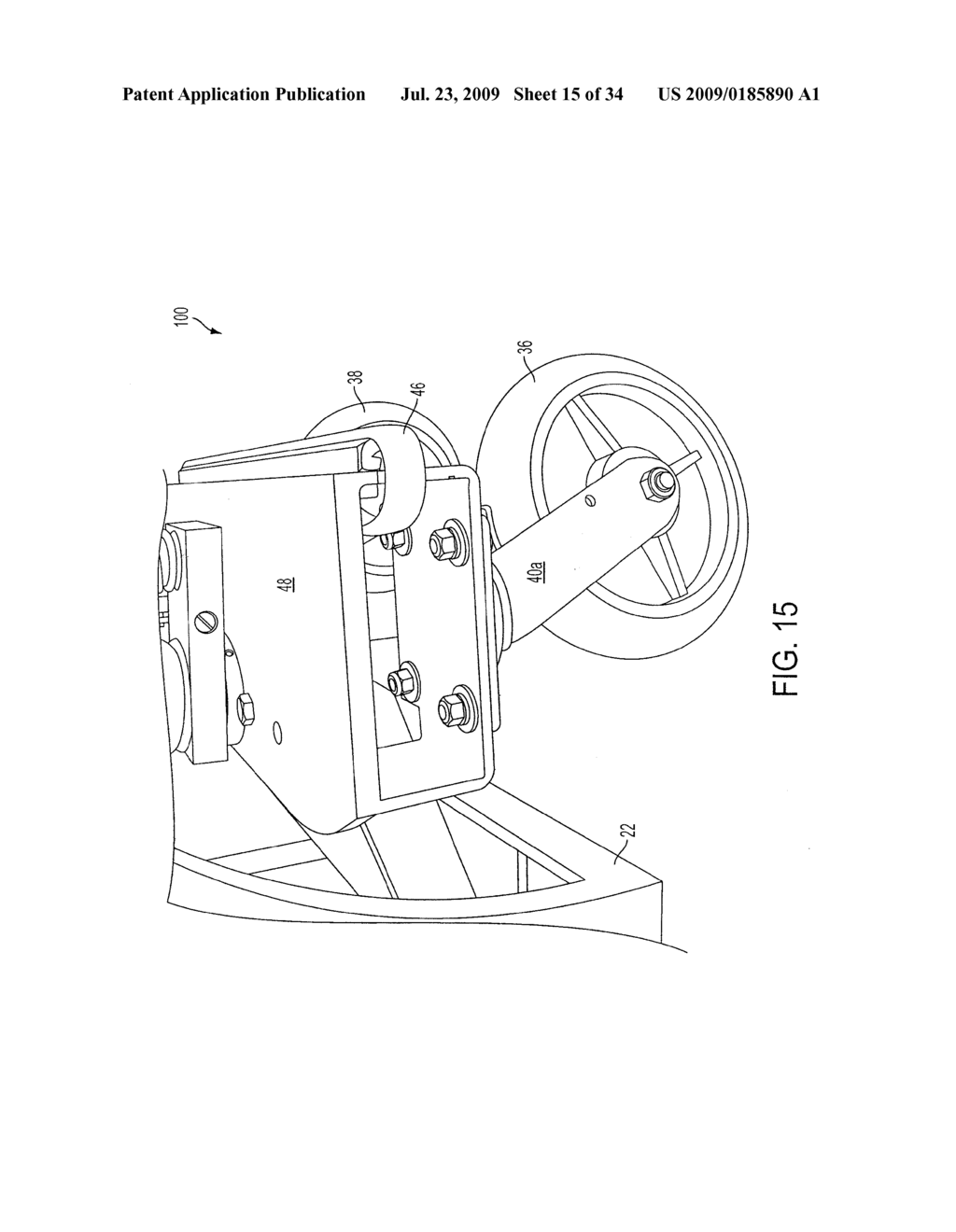 PALLET JACK SYSTEM AND METHOD FOR THE TRANSPORTATION OF STACKABLE PACKAGED GOODS PALLETS - diagram, schematic, and image 16