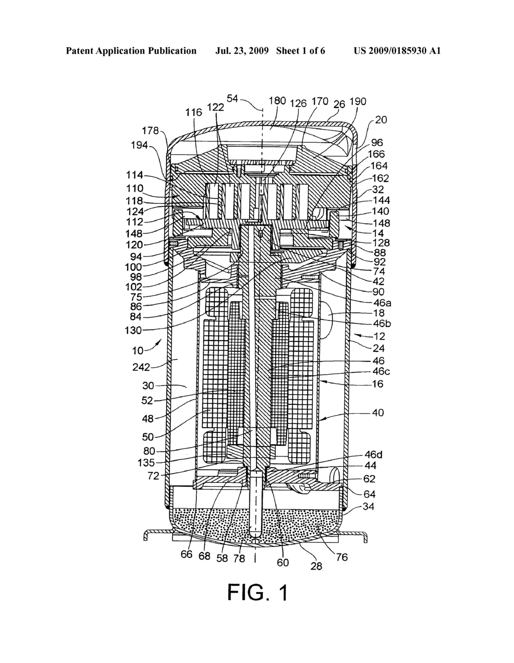 Scroll Compressor with Housing Shell Location - diagram, schematic, and image 02