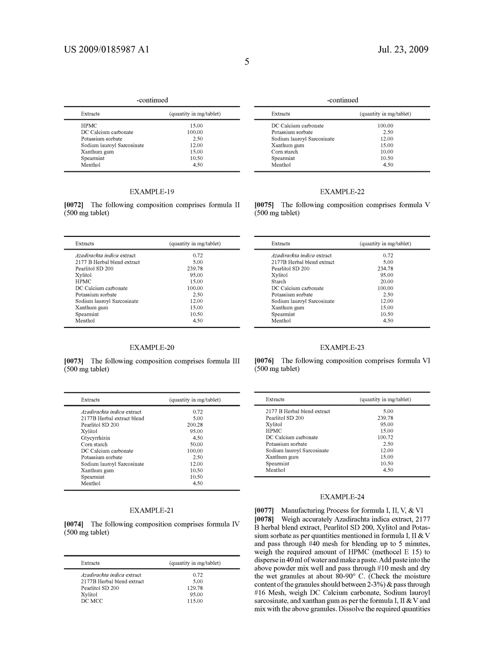 HERBAL DENTAL CARE COMPOSITION, METHOD OF MANUFACTURING THE SAME AND USE THEREOF - diagram, schematic, and image 07