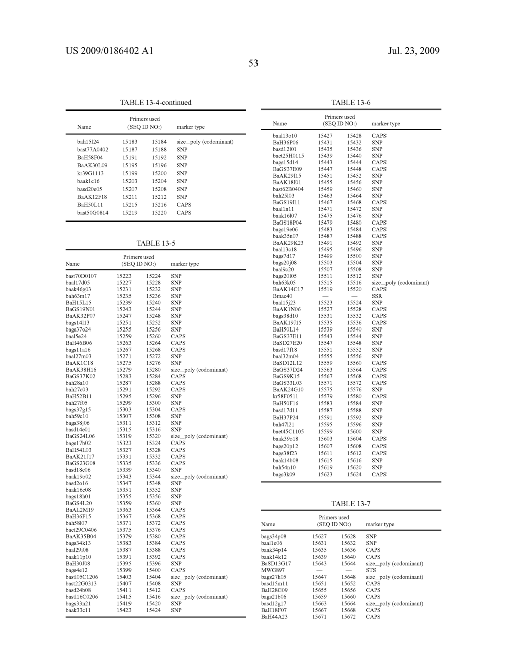 Detection instrument with the use of polynucleotides mapped on barley chromosome - diagram, schematic, and image 57