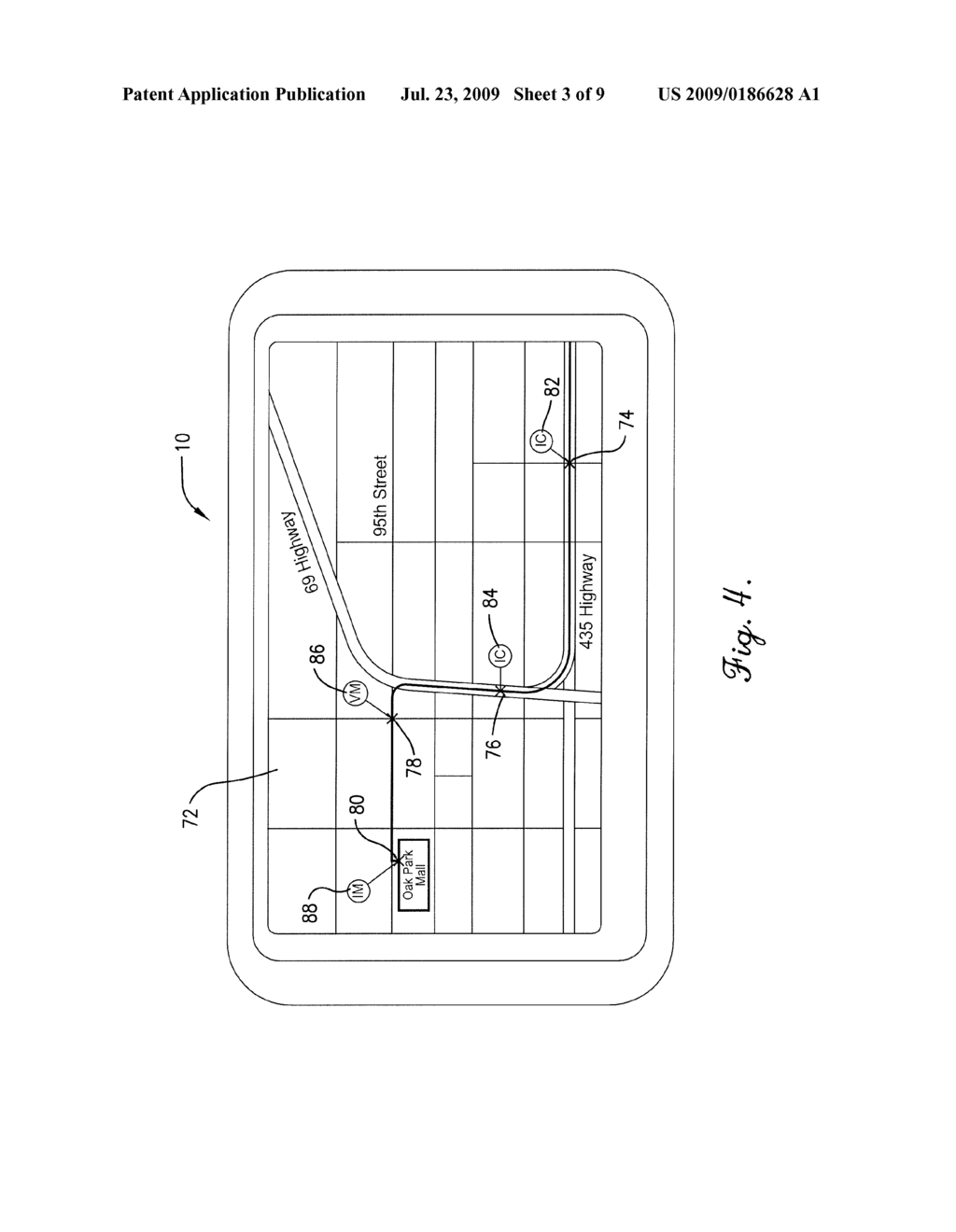 DEVICE AND METHOD FOR LINKING COMMUNICATIONS WITH LOCATION DATA - diagram, schematic, and image 04