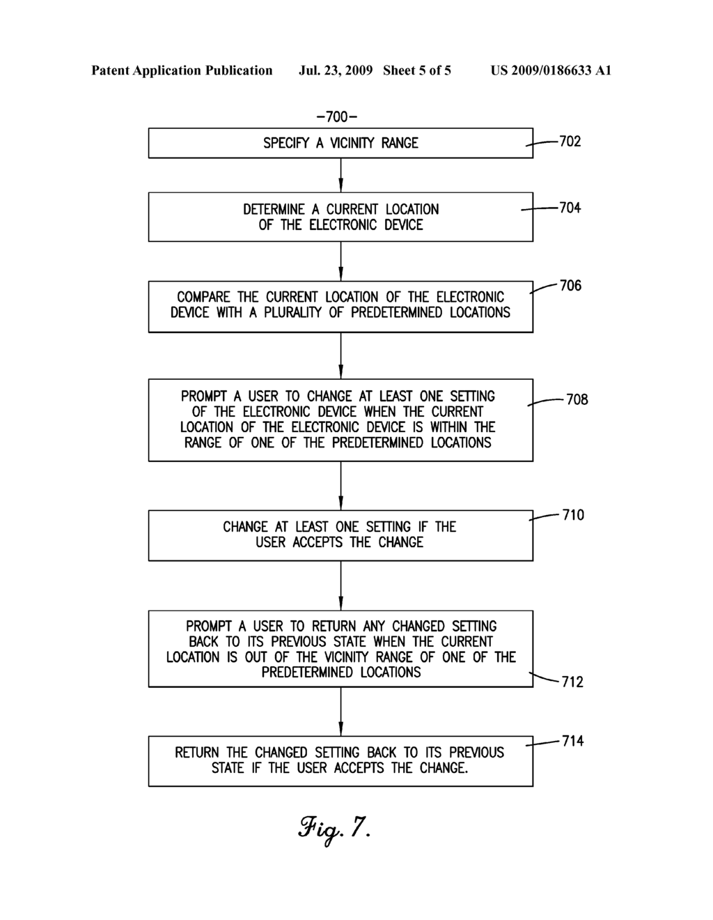 LOCATION-BASED PROFILE-ADJUSTING SYSTEM AND METHOD FOR ELECTRONIC DEVICE - diagram, schematic, and image 06