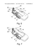 MOBILE PHONE HOLDER WITH LATERAL CONNECTIONS, ESPECIALLY FOR A MECHANICAL VEHICLE diagram and image