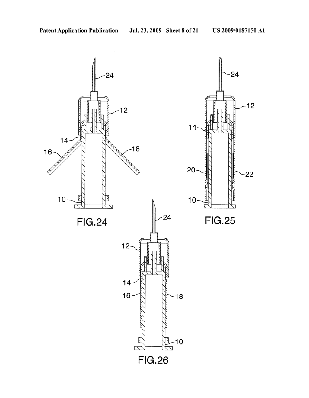 METHOD AND APPARATUS FOR COVERING A NEEDLE OF A SYRINGE - diagram, schematic, and image 09