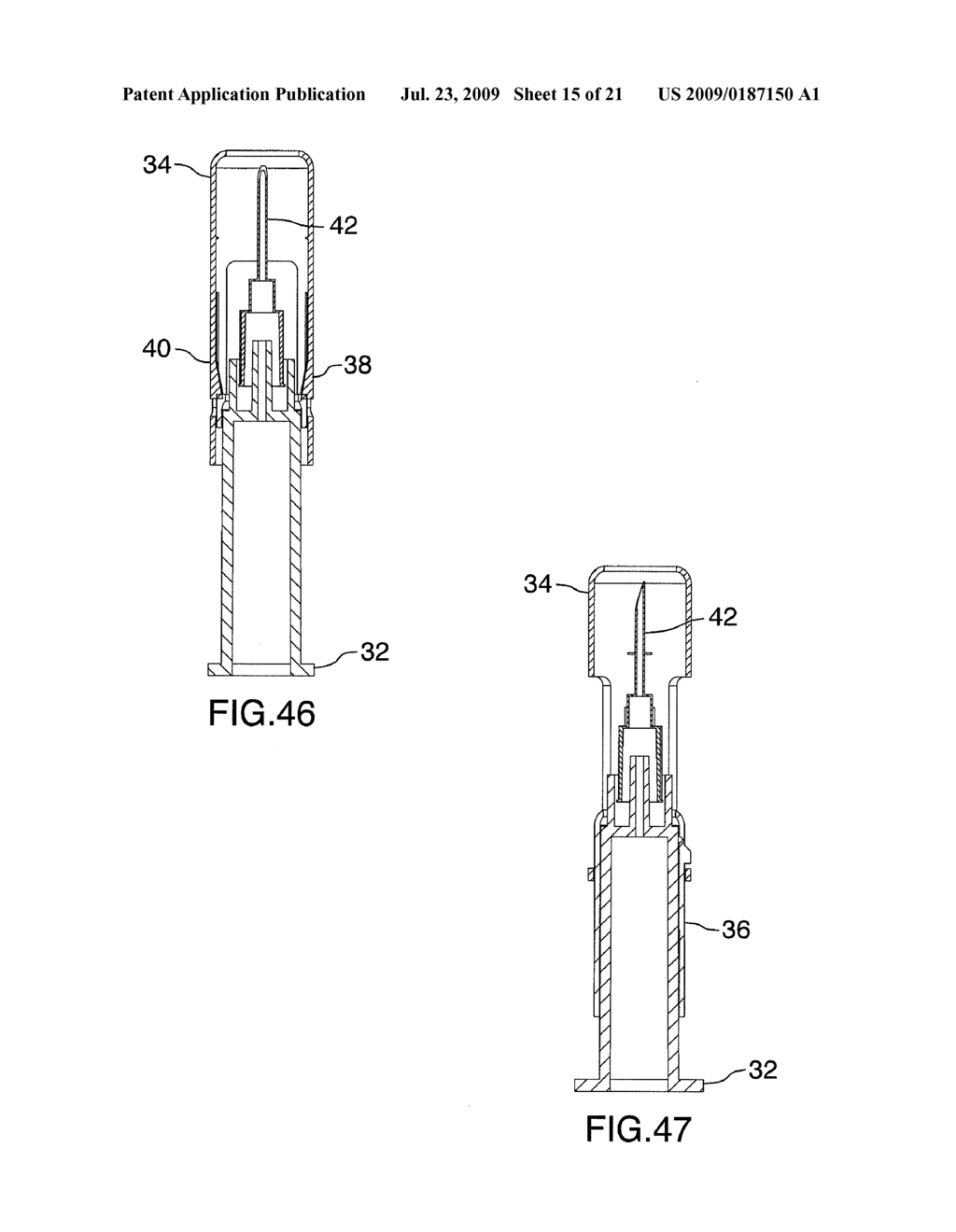 METHOD AND APPARATUS FOR COVERING A NEEDLE OF A SYRINGE - diagram, schematic, and image 16