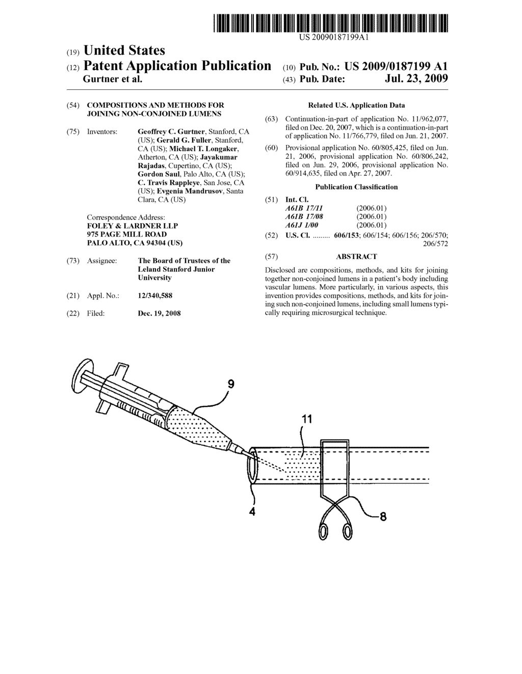 COMPOSITIONS AND METHODS FOR JOINING NON-CONJOINED LUMENS - diagram, schematic, and image 01