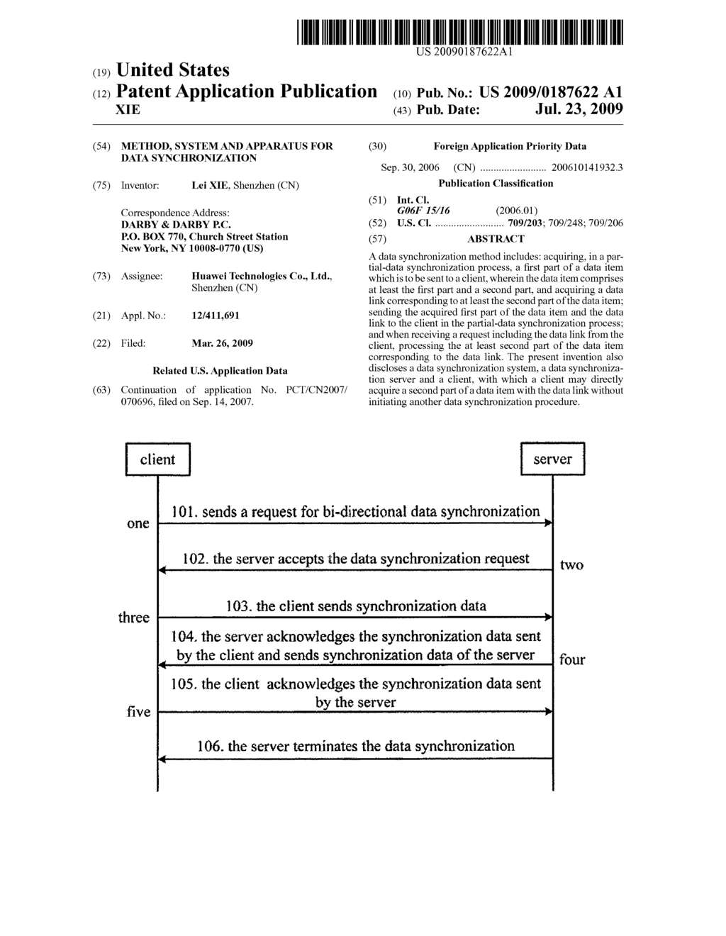 METHOD, SYSTEM AND APPARATUS FOR DATA SYNCHRONIZATION - diagram, schematic, and image 01