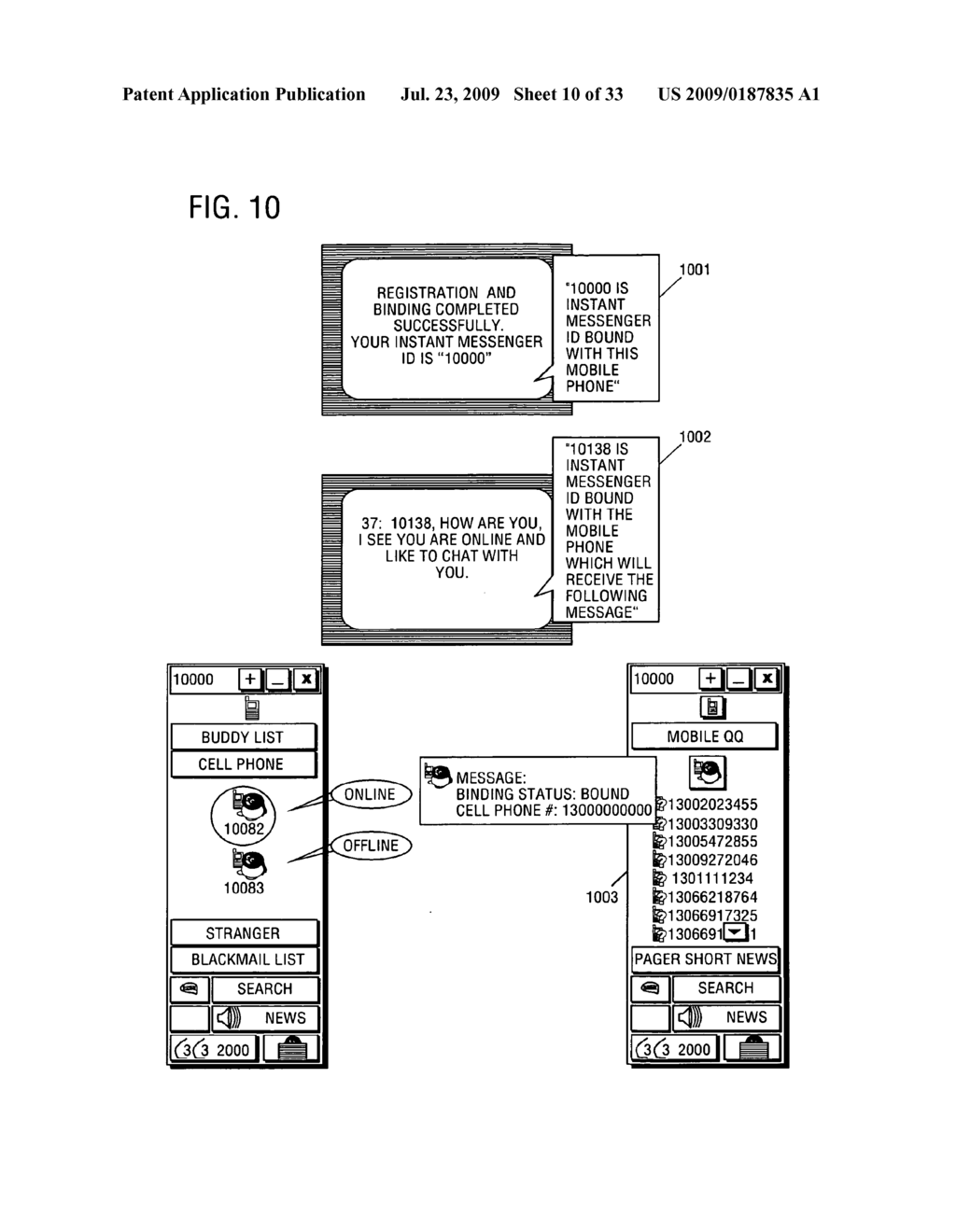 INSTANT MESSAGING SYSTEM AND METHOD - diagram, schematic, and image 11