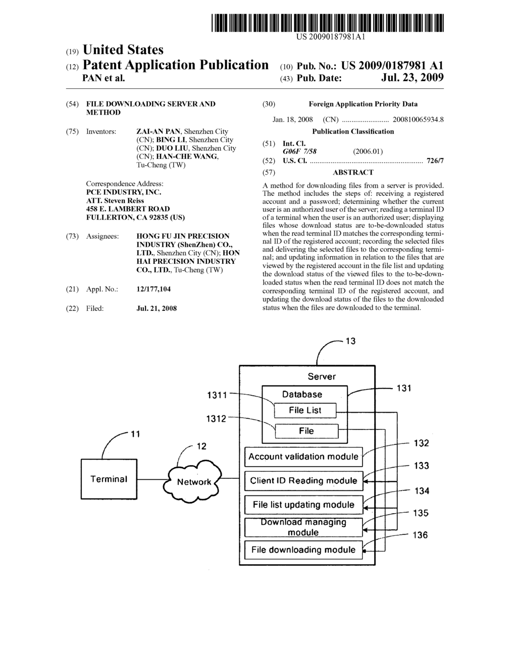 FILE DOWNLOADING SERVER AND METHOD - diagram, schematic, and image 01