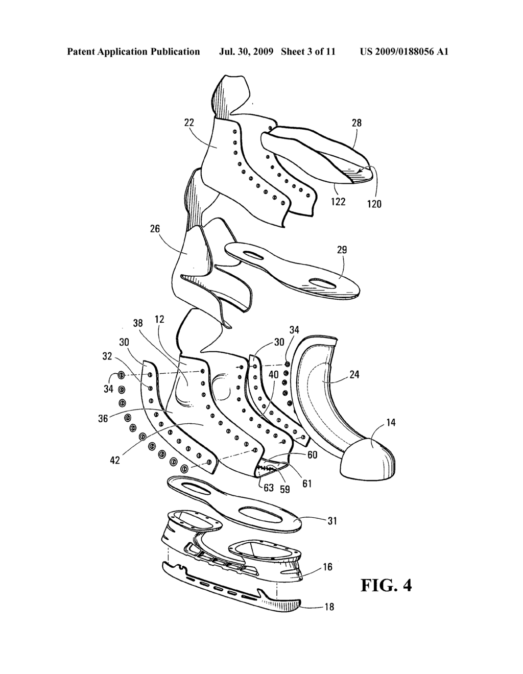 Method of manufacturing an ice skate - diagram, schematic, and image 04