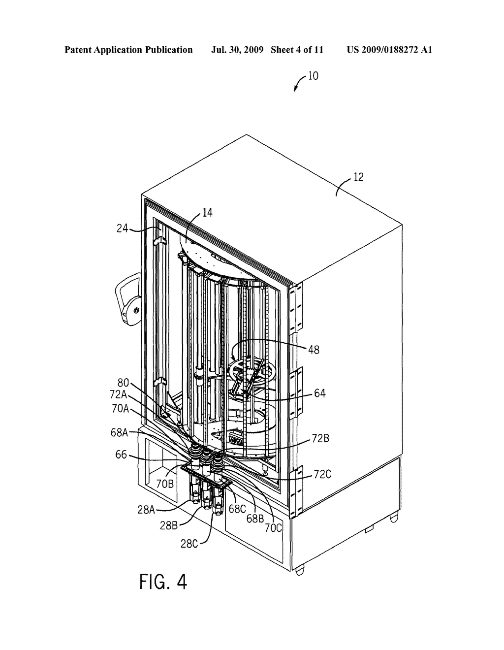 AUTOMATED STORAGE AND RETRIEVAL SYSTEM FOR STORING BIOLOGICAL OR CHEMICAL SAMPLES AT ULTRA-LOW TEMPERATURES - diagram, schematic, and image 05