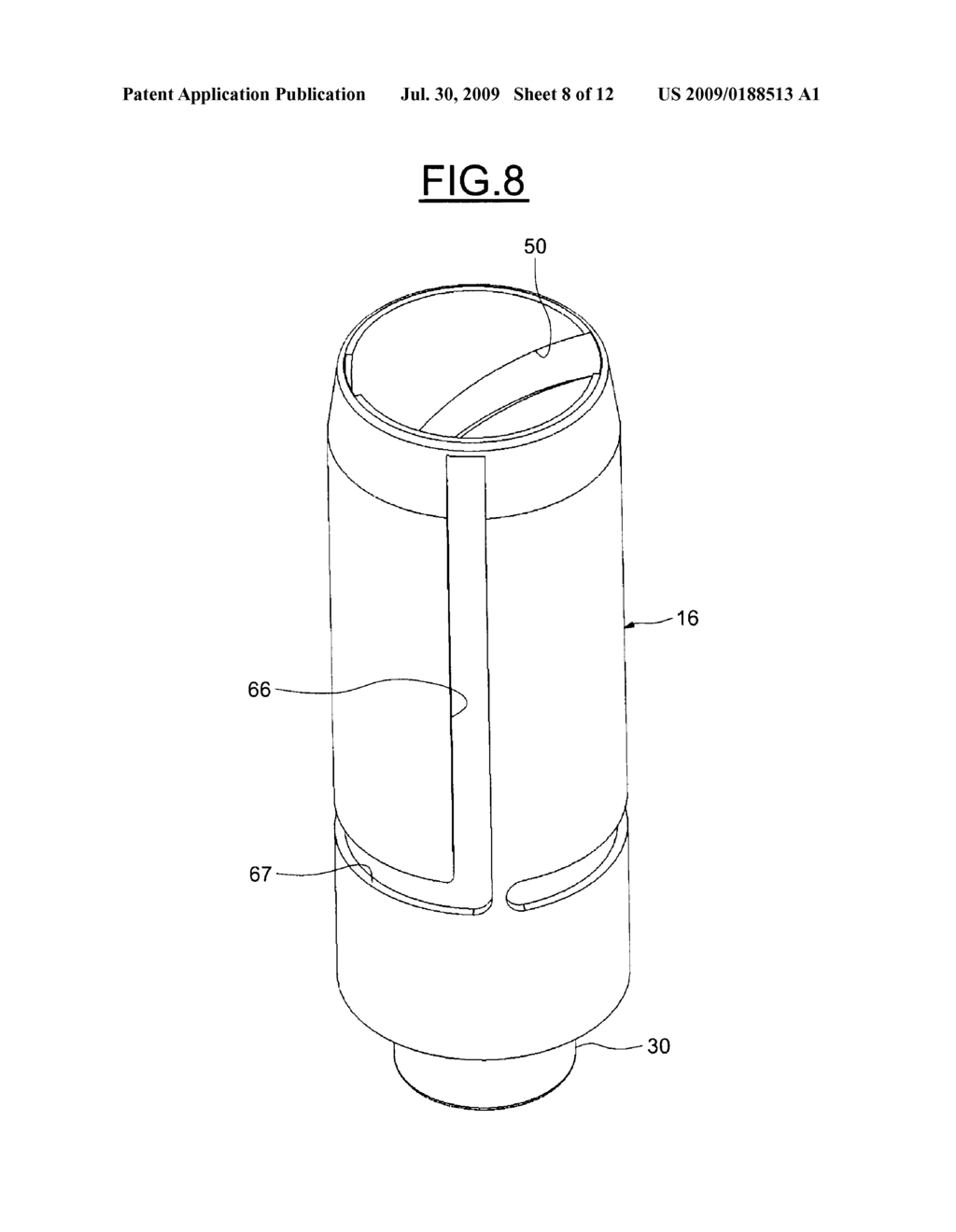 DEVICE FOR PACKAGING AND DELIVERING A STICK OF PRODUCT, NOTABLY A COSMETIC PRODUCT - diagram, schematic, and image 09