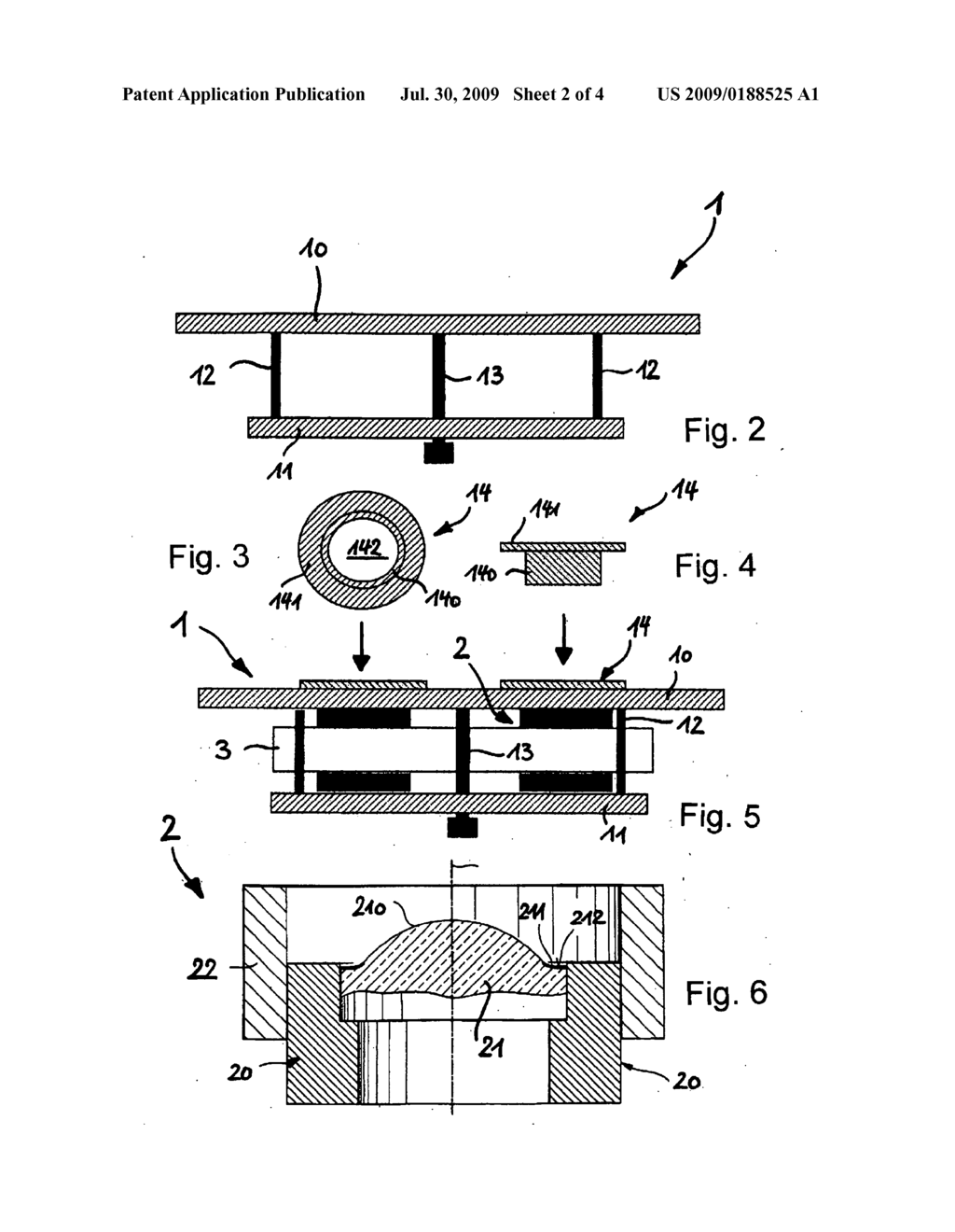 Apparatus, carrier and method for the plasma treatment of molds - diagram, schematic, and image 03