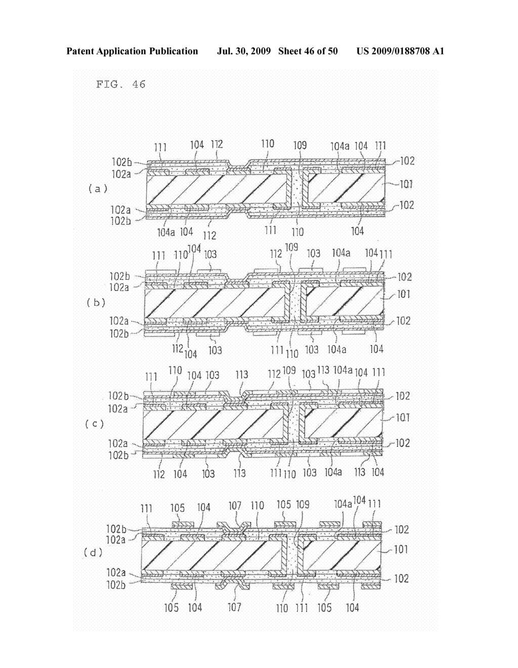 PRINTED WIRING BOARD AND METHOD FOR PRODUCING THE SAME - diagram, schematic, and image 47