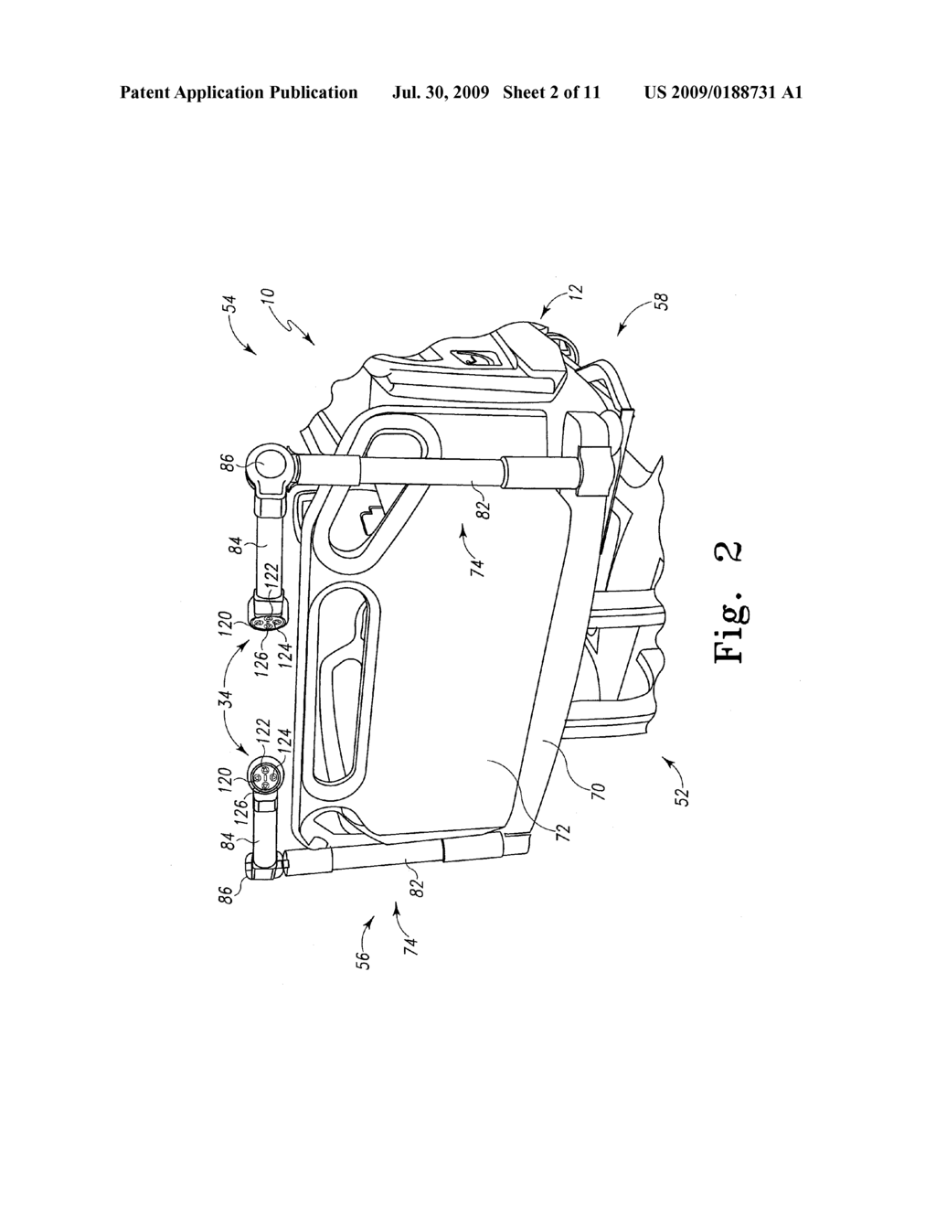 PUSH HANDLE WITH PIVOTABLE HANDLE POST - diagram, schematic, and image 03