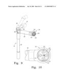 PUSH HANDLE WITH PIVOTABLE HANDLE POST diagram and image