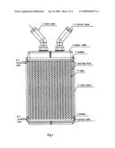 Connecting Structure between the Retaining Tabs on the Side Plates and the Cooling Fins of an Automotive Heater Core diagram and image