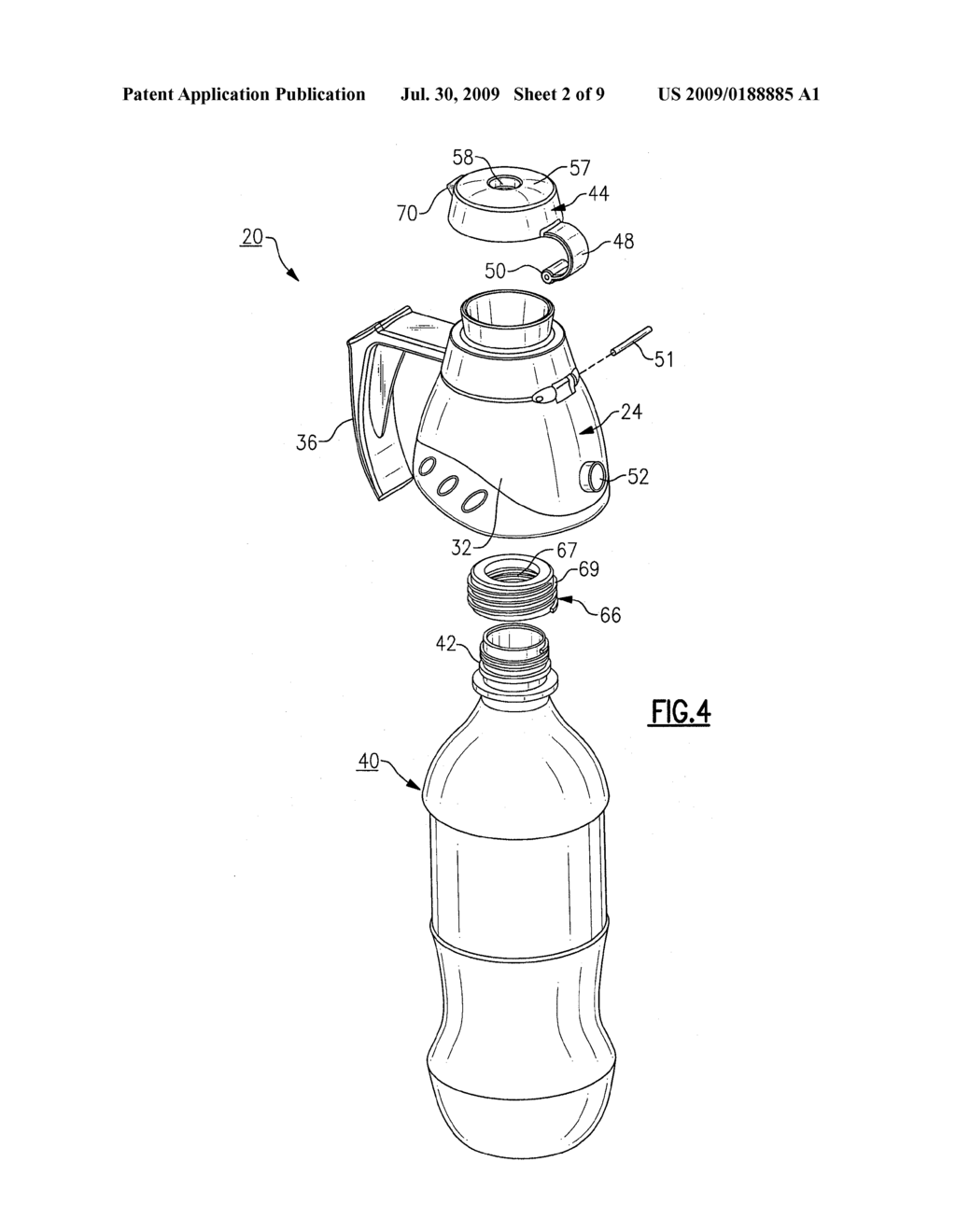 REPLACEABLE BOTTLE CAP ASSEMBLY - diagram, schematic, and image 03