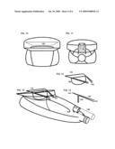 Ceiling scraper debris collection container diagram and image