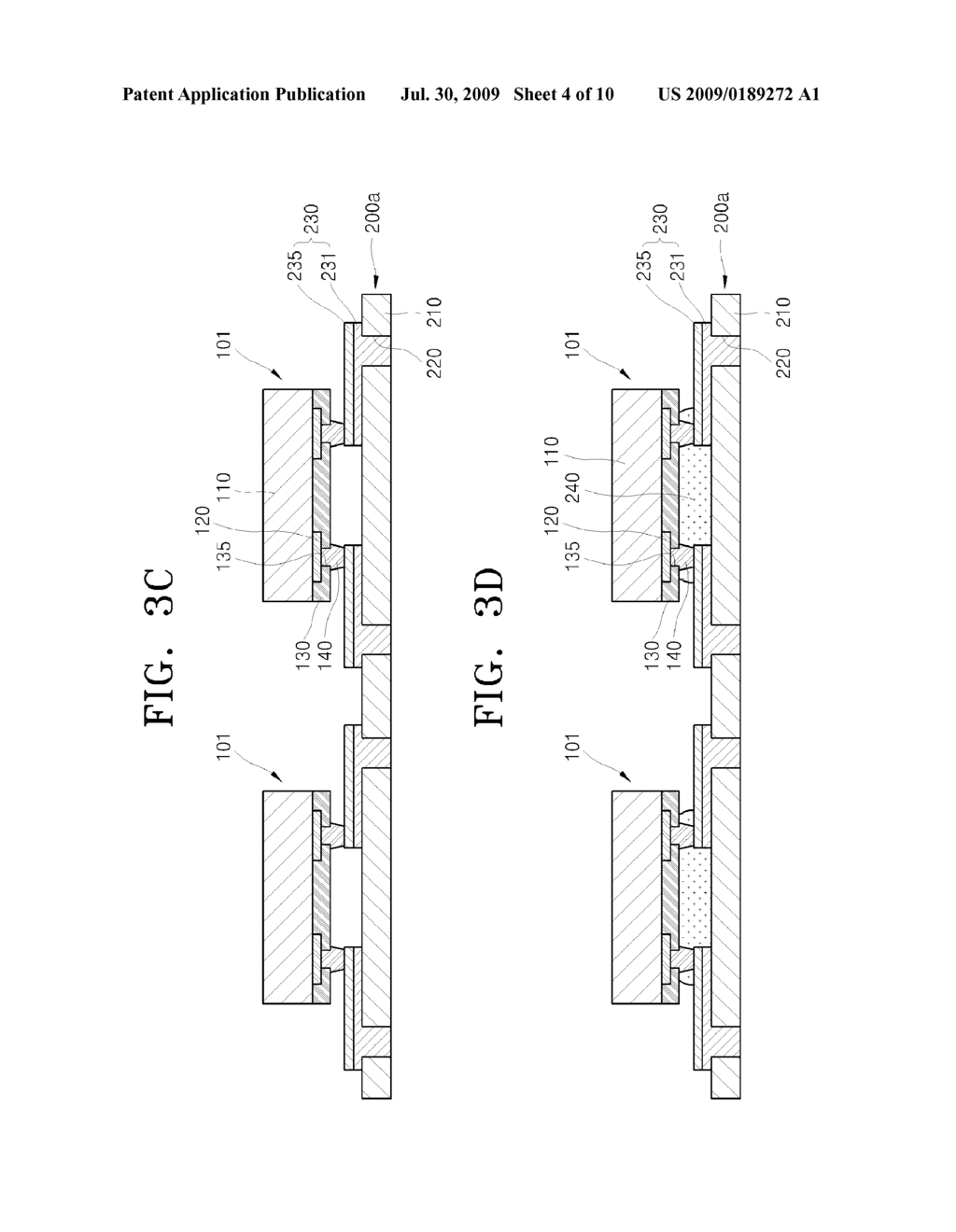 Wafer Level Chip Scale Packages Including Redistribution Substrates and Methods of Fabricating the Same - diagram, schematic, and image 05