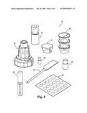 Apparatus and Method for Re-Coloring, Recovering, Repairing and Reformulating Cosmetic Lip Products diagram and image