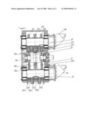 Vibration generator for a vibration pile driver diagram and image