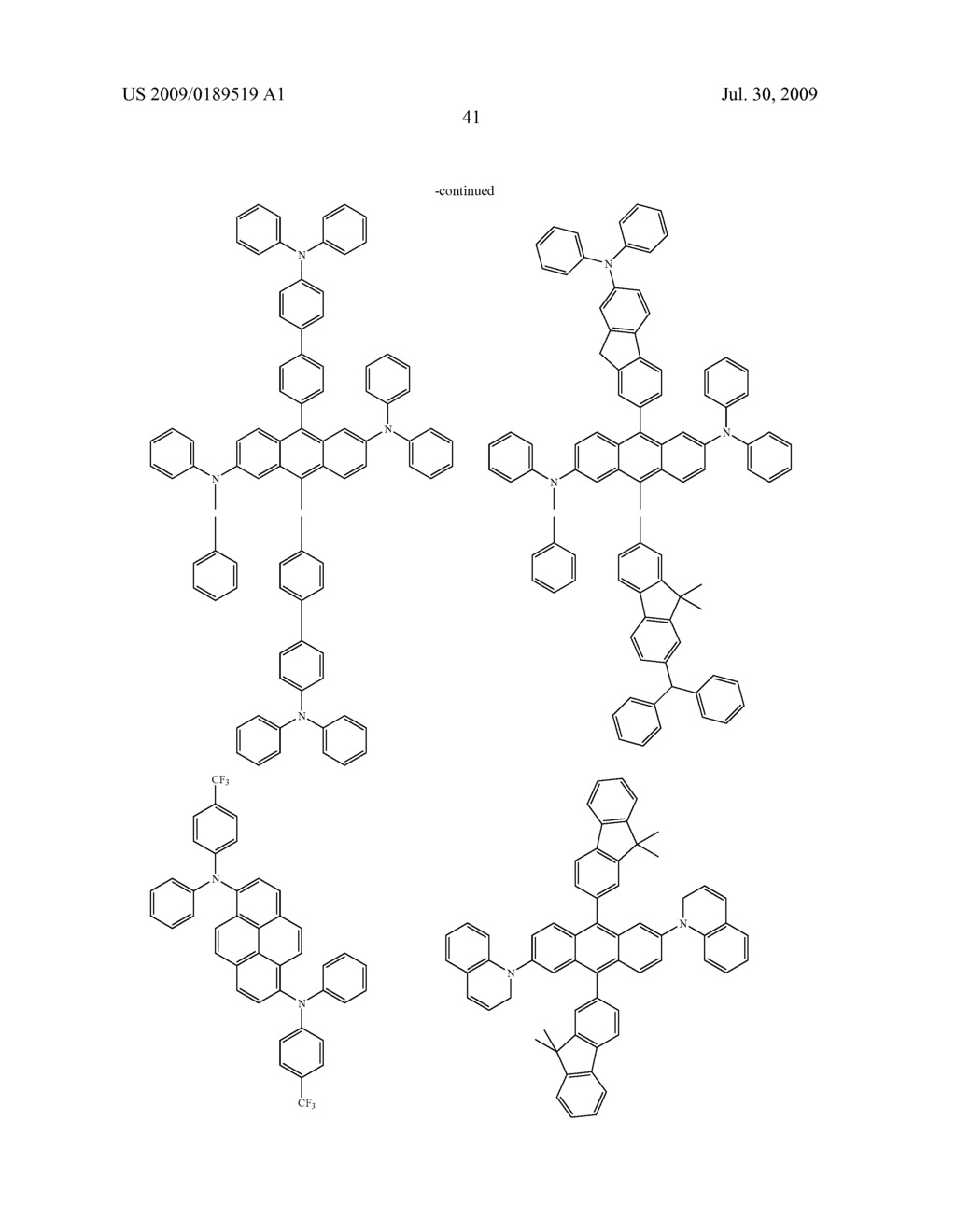 Organic electroluminescent compounds and light emitting diode using the same - diagram, schematic, and image 43