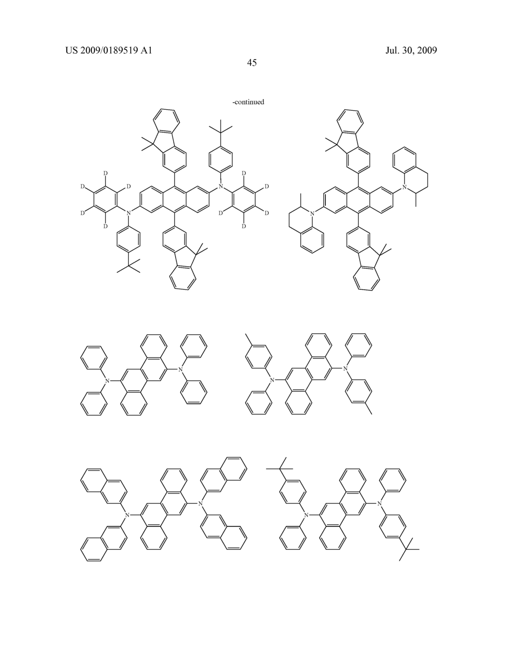 Organic electroluminescent compounds and light emitting diode using the same - diagram, schematic, and image 47