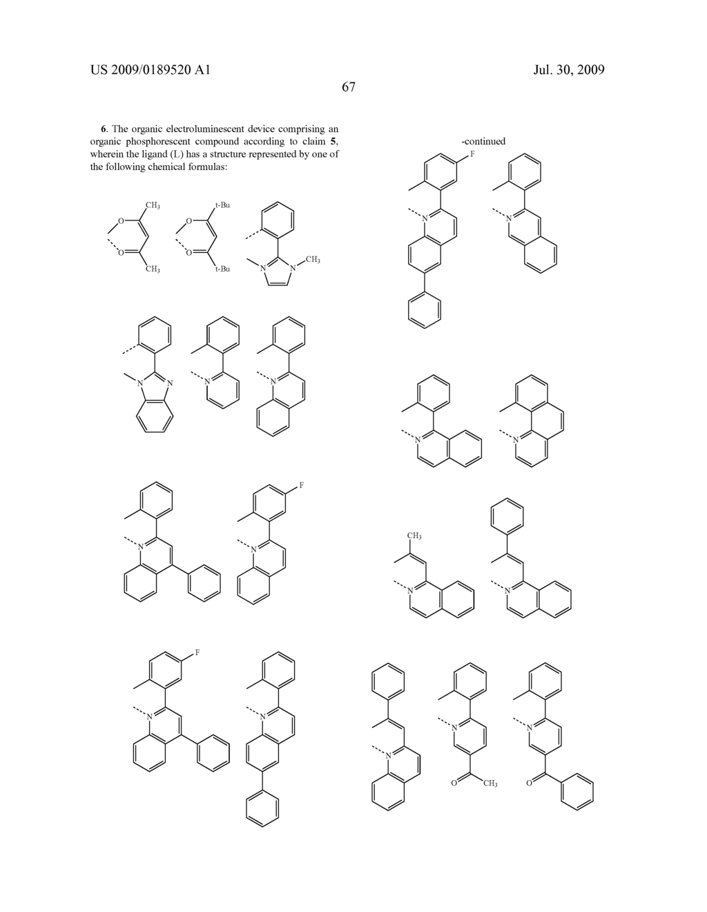 Novel red electroluminescent compounds and organic electroluminescent device using the same - diagram, schematic, and image 69