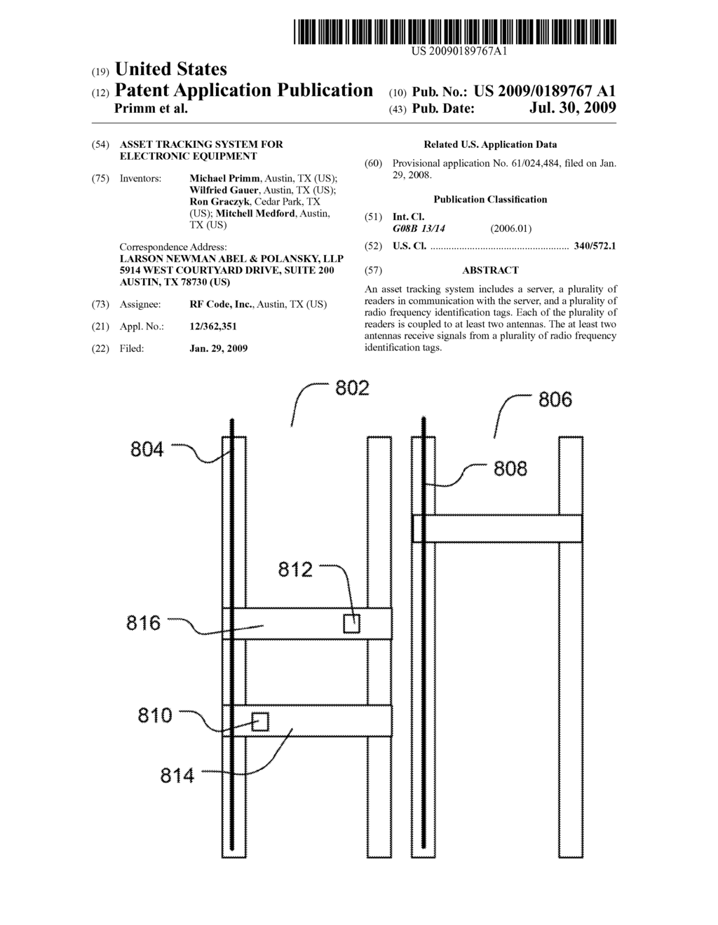 ASSET TRACKING SYSTEM FOR ELECTRONIC EQUIPMENT - diagram, schematic, and image 01