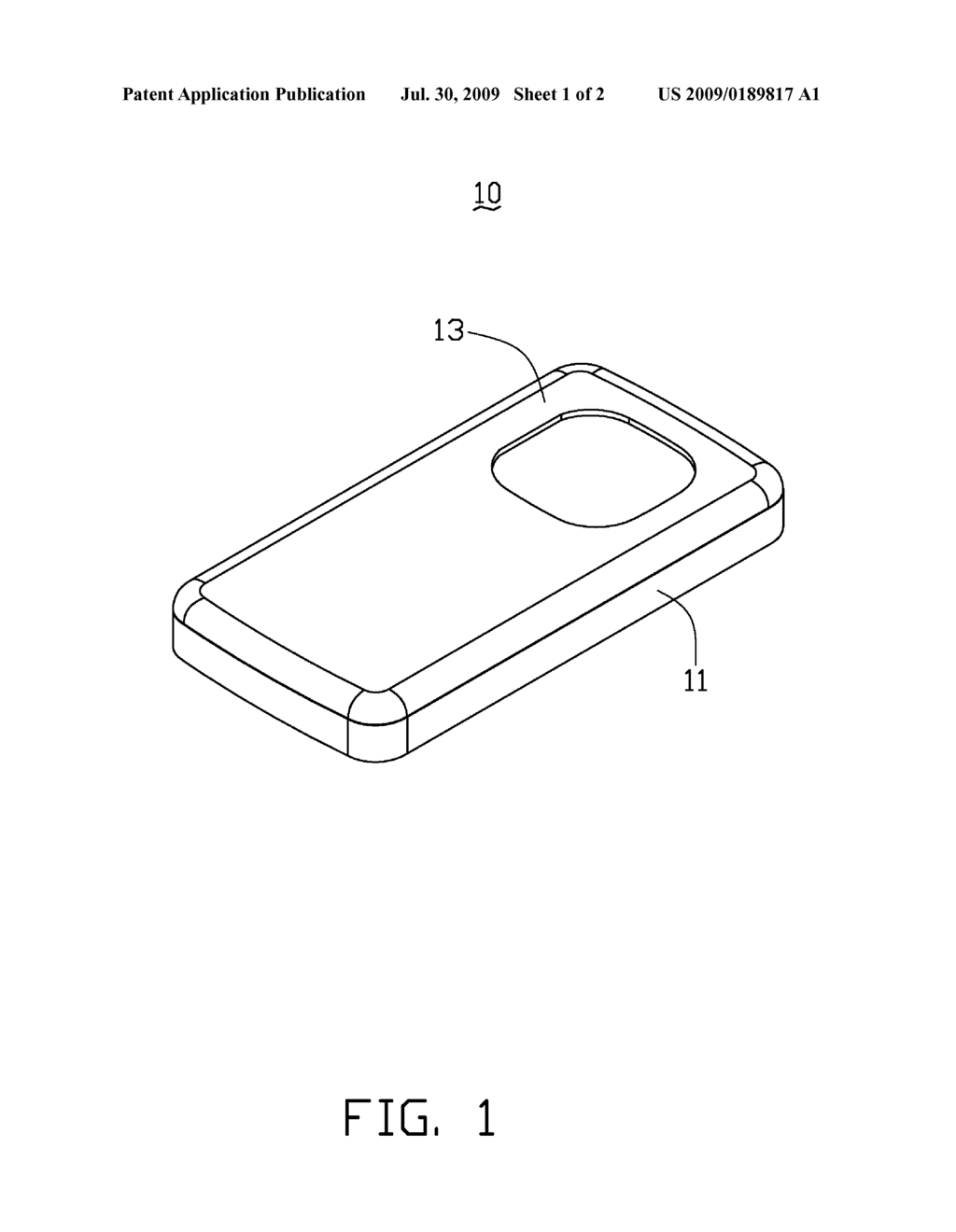 HOUSING, WIRELESS COMMUNICATION DEVICE USING THE HOUSING, AND MANUFACTURING METHOD THEREOF - diagram, schematic, and image 02