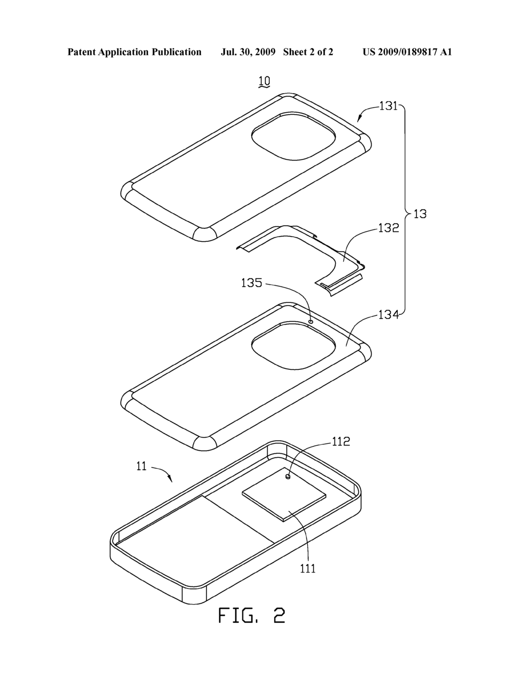 HOUSING, WIRELESS COMMUNICATION DEVICE USING THE HOUSING, AND MANUFACTURING METHOD THEREOF - diagram, schematic, and image 03